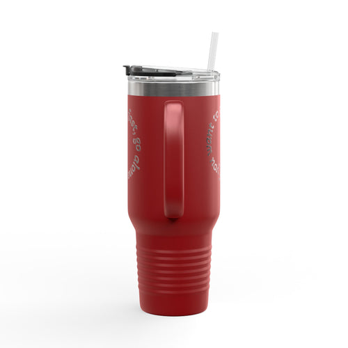 Insulated Travel Mug - 'If You Want to Go Fast, Go Alone' - 40oz Adventure Companion