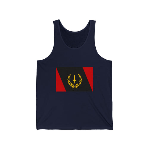 Unisex Jersey Tank Top with African American Heritage Flag