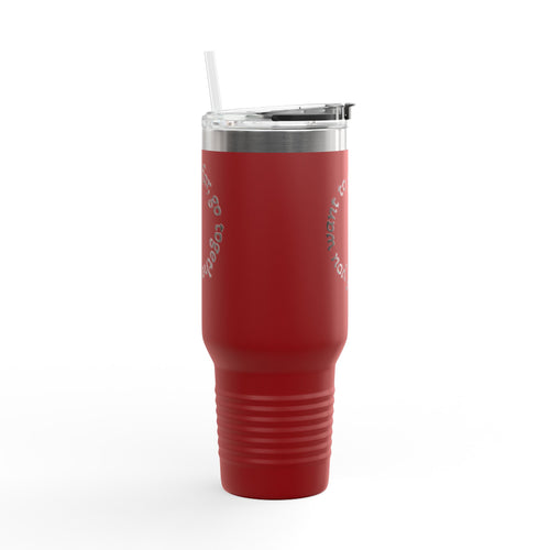 Insulated Travel Mug - 'If You Want to Go Fast, Go Alone' - 40oz Adventure Companion