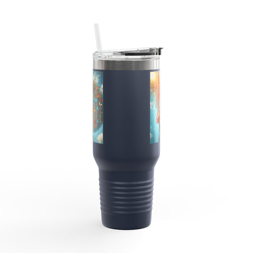 Inspirational Butterfly Insulated Travel Mug - 40oz | Eco-Friendly Drinkware