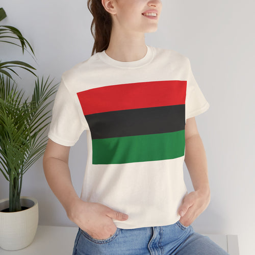 Pan African Flag Unisex Jersey Short Sleeve Tee