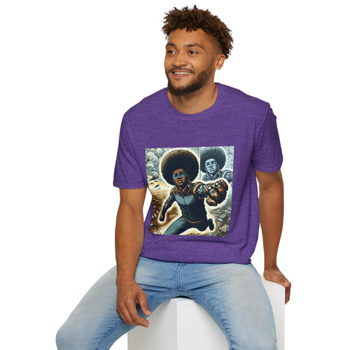 Young Black Superhero Unisex Soft Style T-Shirt