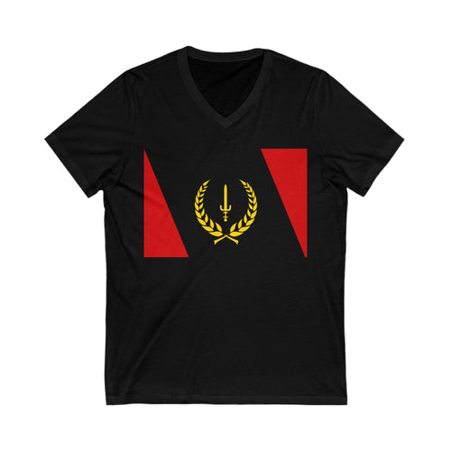 Unisex Soft Jersey Tee with African American Heritage Flag
