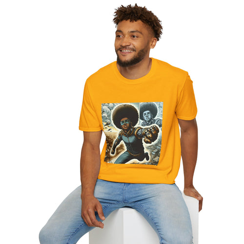 Young Black Superhero Unisex Soft Style T-Shirt