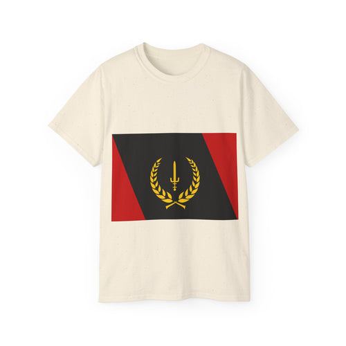 Unisex Ultra Cotton Tee with African American Flag