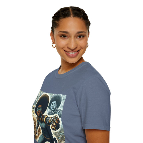 Young Black Superhero Unisex Soft Style T-Shirt