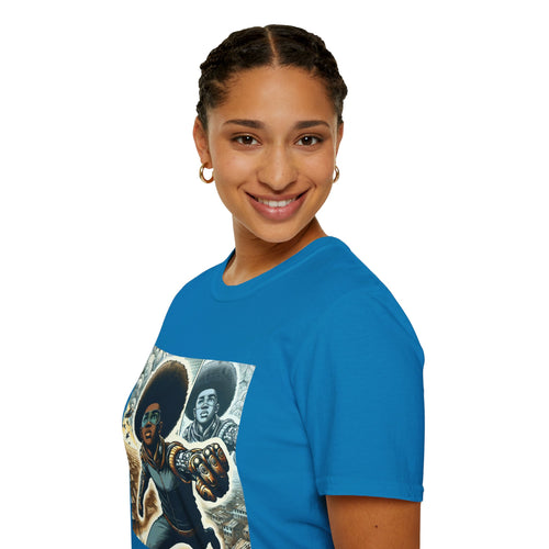 Young Black Superhero Unisex Soft Style T-Shirt