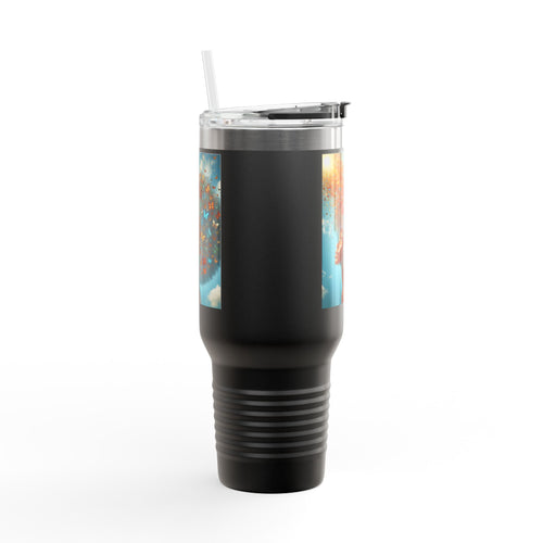 Inspirational Butterfly Insulated Travel Mug - 40oz | Eco-Friendly Drinkware