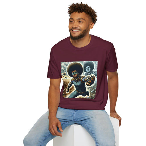 Young Black Superhero Unisex Soft Style T-Shirt