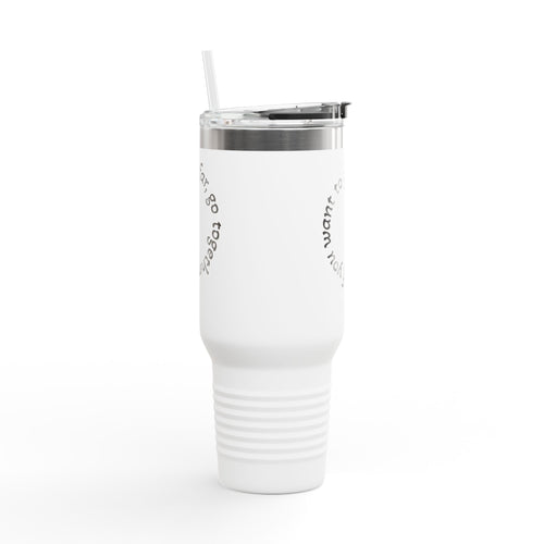 Insulated Travel Mug - 'If You Want to Go Fast, Go Alone' - 40oz Adventure Companion