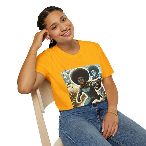 Young Black Superhero Unisex Soft Style T-Shirt