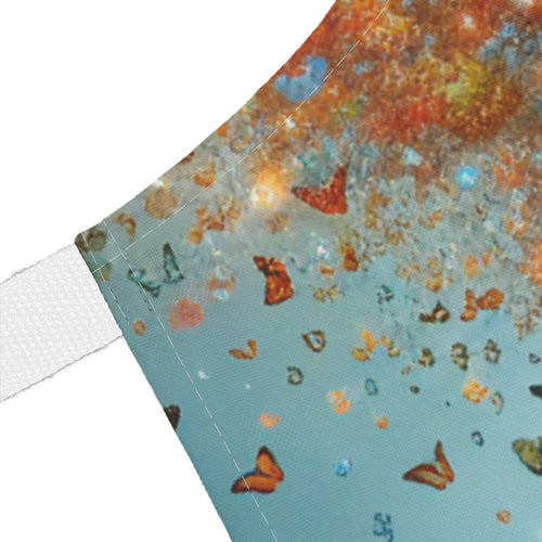 Artistic Butterfly Apron - 5-Color Straps, Nature-Inspired Cooking Gift