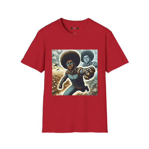 Young Black Superhero Unisex Soft Style T-Shirt