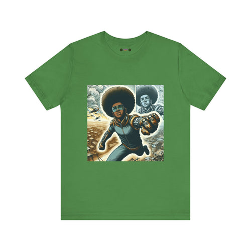 Young Black Superhero Unisex Jersey Short Sleeve Tee
