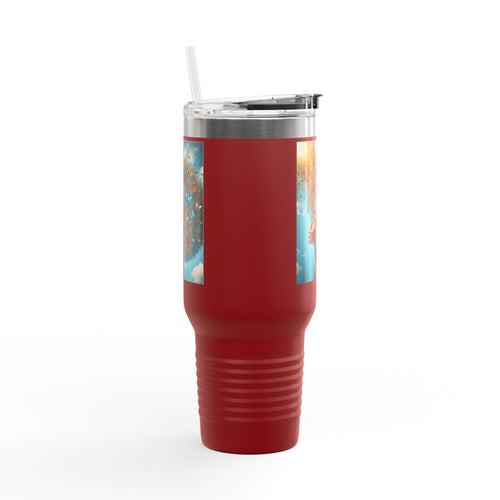 Inspirational Butterfly Insulated Travel Mug - 40oz | Eco-Friendly Drinkware