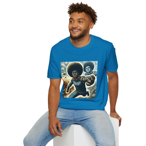 Young Black Superhero Unisex Soft Style T-Shirt