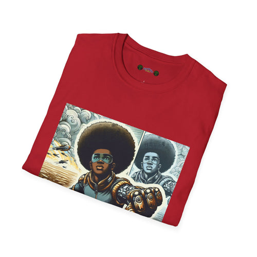 Young Black Superhero Unisex Soft Style T-Shirt