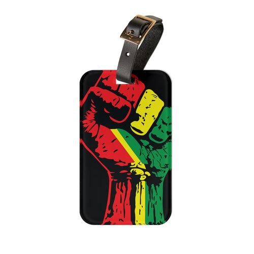 Empowerment Luggage Tag - Bold Fist Design, Perfect for Travelers & Adventurers