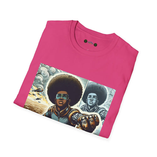 Young Black Superhero Unisex Soft Style T-Shirt