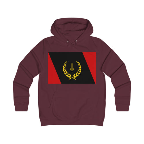 Ladies’ College Hoodie with African American Flag
