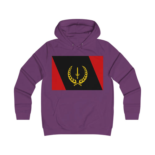 Ladies’ College Hoodie with African American Flag