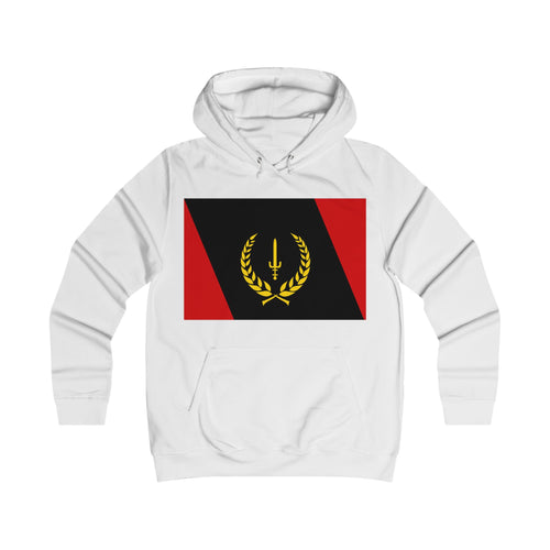 Ladies’ College Hoodie with African American Flag
