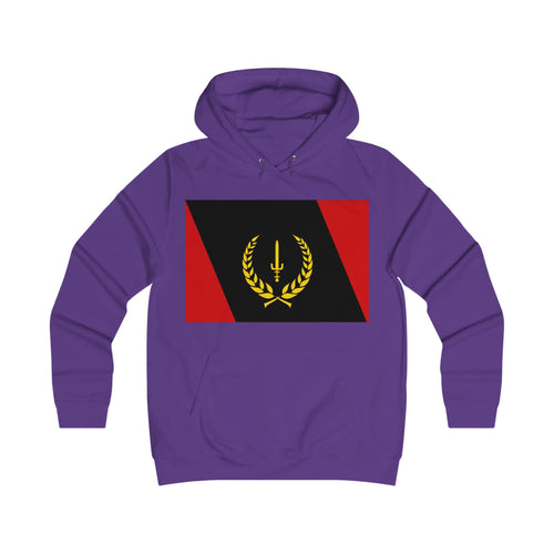 Ladies’ College Hoodie with African American Flag