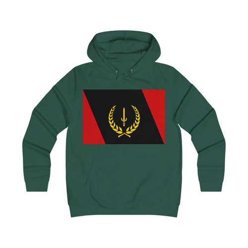 Ladies’ College Hoodie with African American Flag
