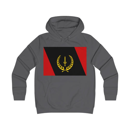 Ladies’ College Hoodie with African American Flag