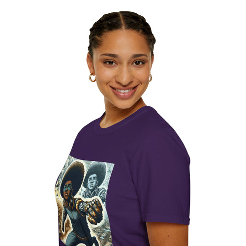 Young Black Superhero Unisex Soft Style T-Shirt