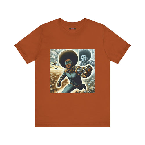 Young Black Superhero Unisex Jersey Short Sleeve Tee