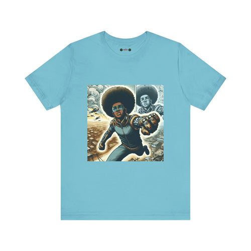 Young Black Superhero Unisex Jersey Short Sleeve Tee